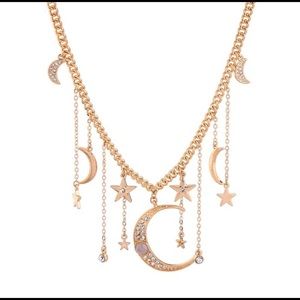 Celestial Short Gold Color Necklace